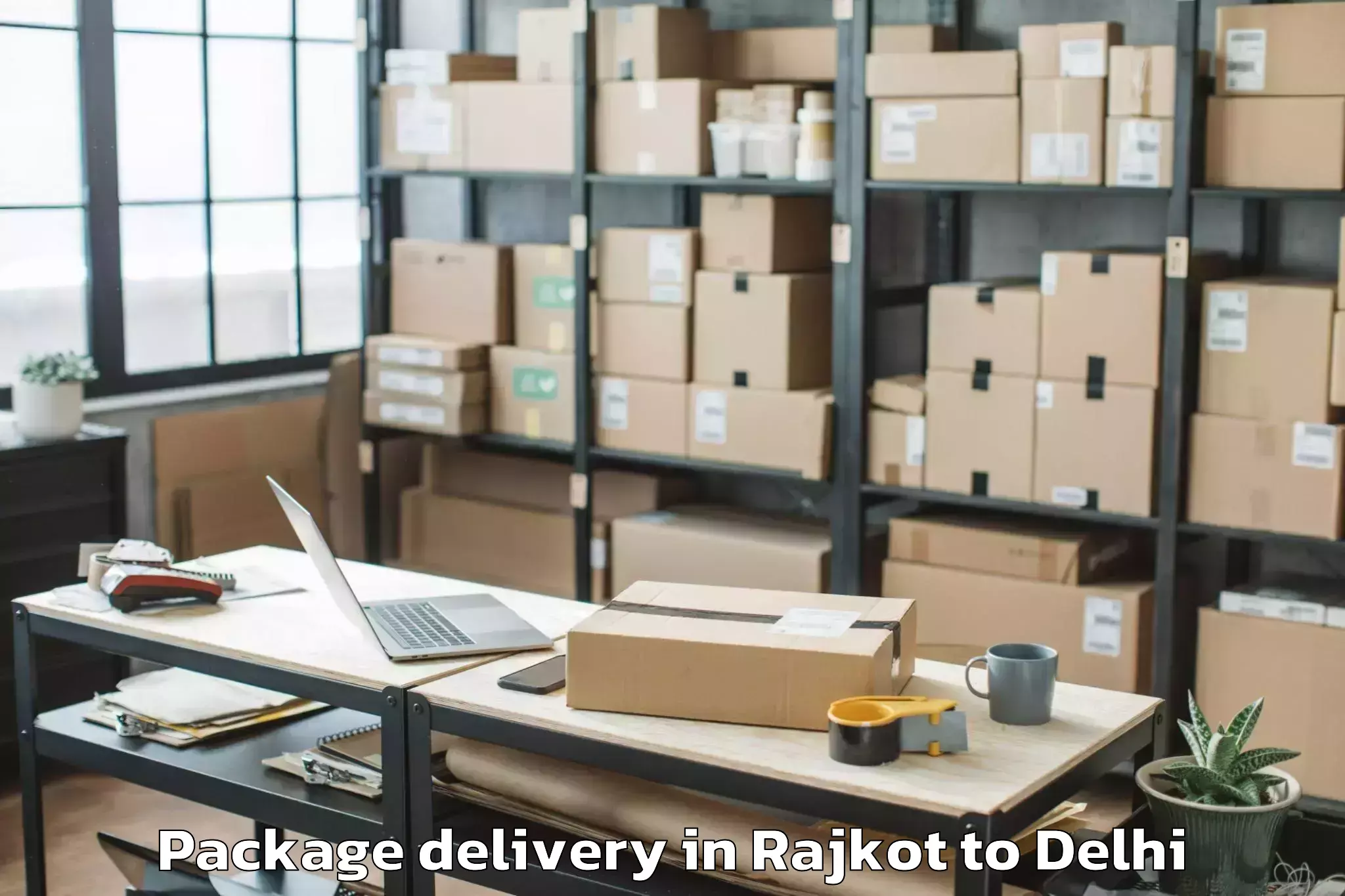 Get Rajkot to Vasant Square Mall Package Delivery